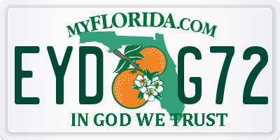 FL license plate EYDG72