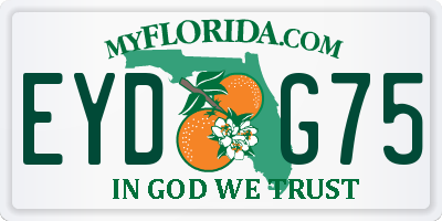 FL license plate EYDG75