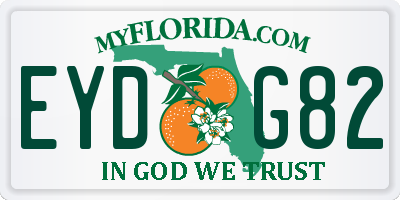 FL license plate EYDG82