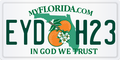 FL license plate EYDH23