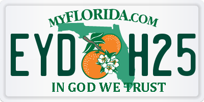 FL license plate EYDH25