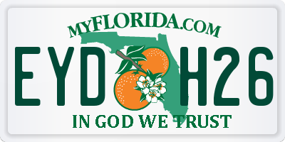 FL license plate EYDH26
