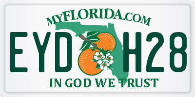 FL license plate EYDH28