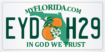 FL license plate EYDH29