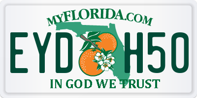 FL license plate EYDH50