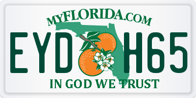 FL license plate EYDH65