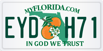 FL license plate EYDH71