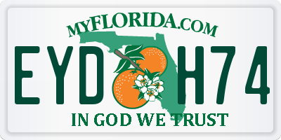 FL license plate EYDH74