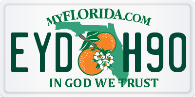 FL license plate EYDH90