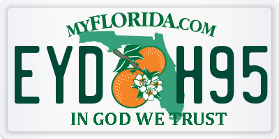 FL license plate EYDH95
