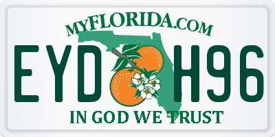 FL license plate EYDH96