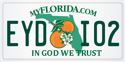 FL license plate EYDI02