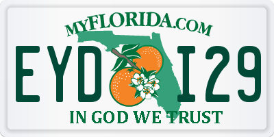 FL license plate EYDI29