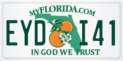 FL license plate EYDI41