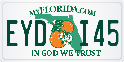 FL license plate EYDI45