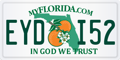 FL license plate EYDI52