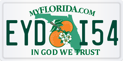 FL license plate EYDI54