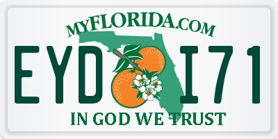 FL license plate EYDI71