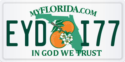 FL license plate EYDI77