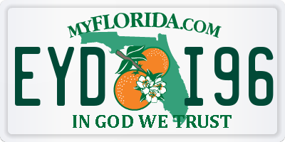 FL license plate EYDI96