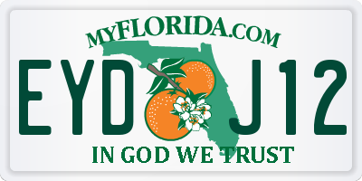 FL license plate EYDJ12