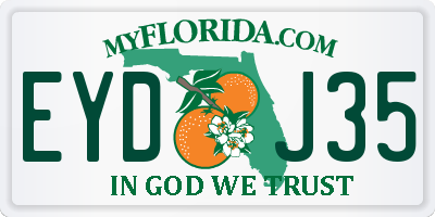 FL license plate EYDJ35