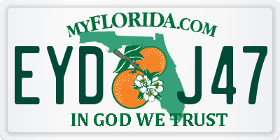 FL license plate EYDJ47