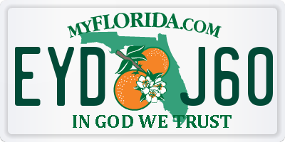 FL license plate EYDJ60