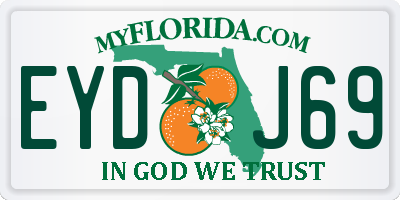 FL license plate EYDJ69