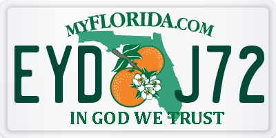 FL license plate EYDJ72