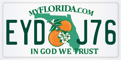 FL license plate EYDJ76