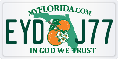 FL license plate EYDJ77