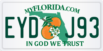 FL license plate EYDJ93
