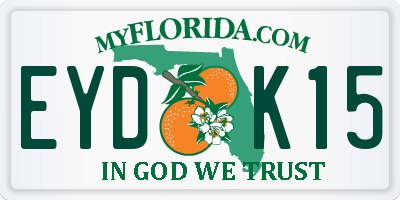 FL license plate EYDK15