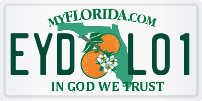 FL license plate EYDL01