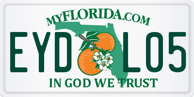 FL license plate EYDL05