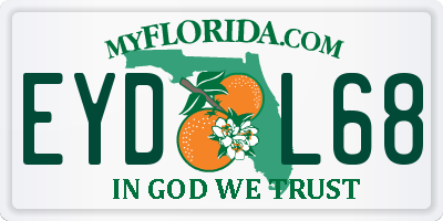 FL license plate EYDL68
