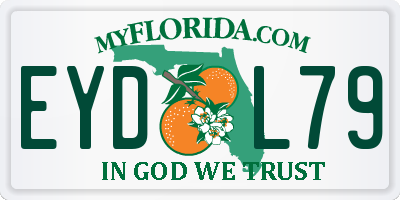 FL license plate EYDL79