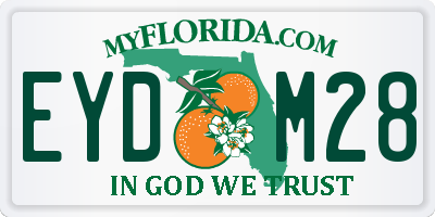 FL license plate EYDM28