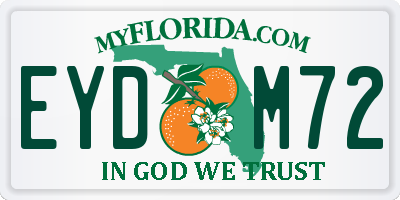 FL license plate EYDM72