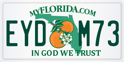 FL license plate EYDM73