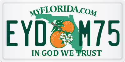 FL license plate EYDM75
