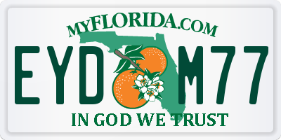 FL license plate EYDM77