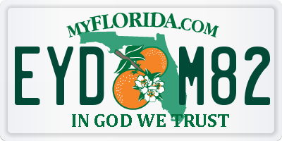 FL license plate EYDM82