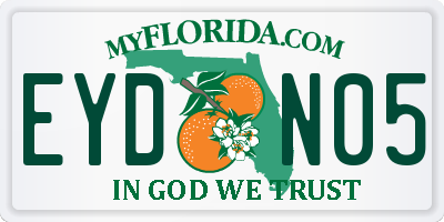 FL license plate EYDN05