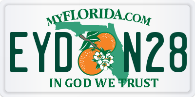 FL license plate EYDN28