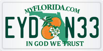 FL license plate EYDN33
