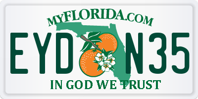 FL license plate EYDN35