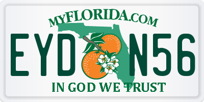 FL license plate EYDN56