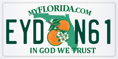 FL license plate EYDN61
